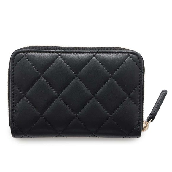 Chanel Matelasse Coco Mark Lambskin Coin Case Black - Picture 3 of 7